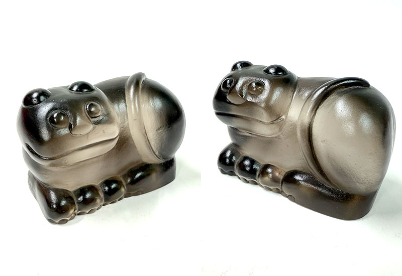 琉璃墨玉貓(藍黃/黑)